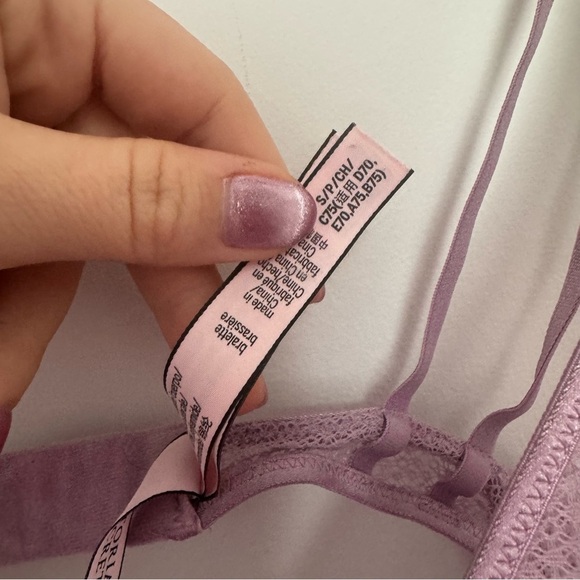 Victoria secret mauve bralette lace coquette comfy feminine S - Picture 5 of 5